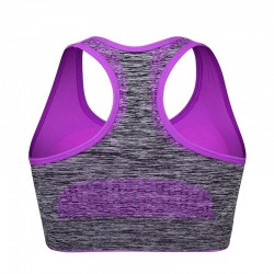 Sutiã de fitness à prova de choque com empurrar para cima - top acolchoado
