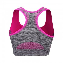 Sutiã de fitness à prova de choque com empurrar para cima - top acolchoado