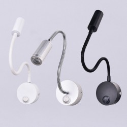 LED moderno Lâmpadas de parede - tubo flexível - 3W - preto - branco