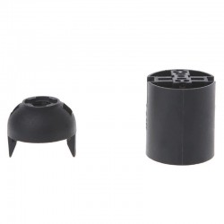 CE aprovado - E27 - Lâmpada de plástico - preto - branco - 10pcs