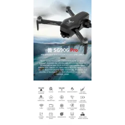 ZLRC SG906 Pro - 5G - WIFI - FPV - Câmera 4K HD - Posicionamento de fluxo óptico - Sem escova