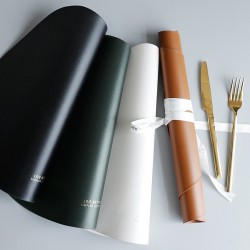 Esteira de mesa / montanha-russa - não-derrapante - isolamento térmico - para talheres / placas / óculos