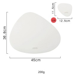 Esteira de mesa / montanha-russa - não-derrapante - isolamento térmico - para talheres / placas / óculos