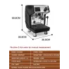 Máquina de café com espuma de leite para expresso / cappuccino - 15 Bar - 220V