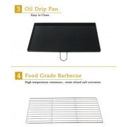 churrasco grelha - forno exterior - aço inoxidável e vidro - LPG 4 queimadores gás