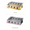 churrasco grelha - forno exterior - aço inoxidável e vidro - LPG 4 queimadores gás
