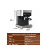 Máquina de café - espuma de leite - moedor de café - 20 Bar - 220V