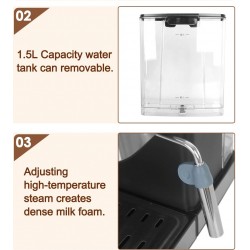 Coffee machine - milk frother - coffee grinder - 20 Bar - 220VCoffee ware