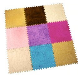 Quadrado mosaico - tapete de veludo - quebra-cabeças de espuma - tapete DIY 25 * 25 cm