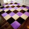 Quadrado mosaico - tapete de veludo - quebra-cabeças de espuma - tapete DIY 25 * 25 cm