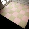 Quadrado mosaico - tapete de veludo - quebra-cabeças de espuma - tapete DIY 25 * 25 cm