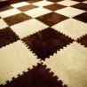 Quadrado mosaico - tapete de veludo - quebra-cabeças de espuma - tapete DIY 25 * 25 cm