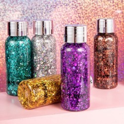 glitter líquido - maquiagem gel - sombra - batom