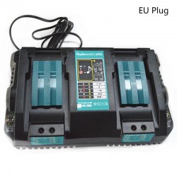 Carregador de bateria dupla para Makita 14.4V - 18V - BL1830 - Bl1430 - DC18RC - UE plug