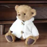 Plush ursinho com casaco branco - brinquedo
