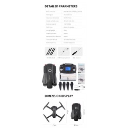 X46G-4K - 5g - wifi - fpv - gps - 4k wide angle dual camera - brushless - foldableDrones