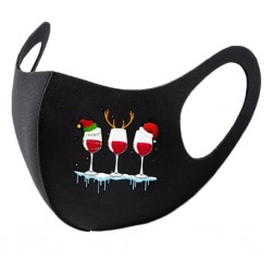 8 peças - máscaras protetoras face / boca - lavável - impressão de Natal