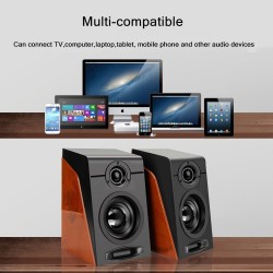 Wood grain speakers - bass stereo - computer speakersSpeakers