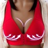 Sutiã push-up sexy - plus size - fechamento frontal - sem fio - sem costura