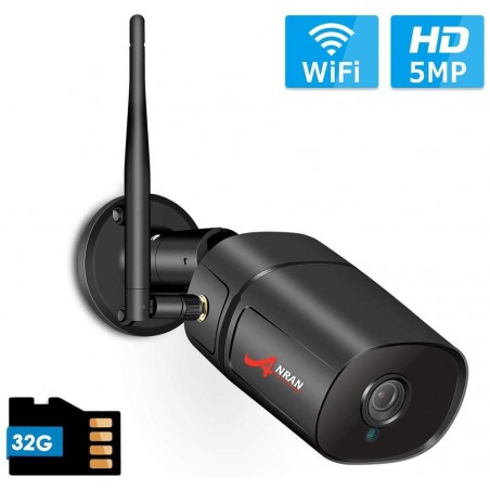 5 MP - 1920P HD - câmera de segurança sem fio - áudio de duas vias - WiFi - suporte Onvif - impermeável