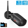 5 MP - 1920P HD - câmera de segurança sem fio - áudio de duas vias - WiFi - suporte Onvif - impermeável