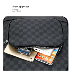 Polo backpack - plaid design - USB charging port - waterproofBags