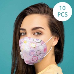 KN95 - máscaras protetoras antibacterianas face / boca - 4-camada - válvula de ar - reutilizável - 10 - 20 - 50 - 100 peças
