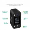 Carregador sem fio Qi - carga rápida 3.0 - 60W - 8-ports USB - estação de carregamento