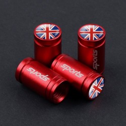 4Pcs - bandeira nacional uk - tampas da válvula