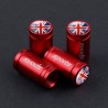 4Pcs - bandeira nacional uk - tampas da válvula