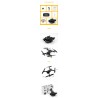 JDRC JD-20S JD20S - WiFi - FPV - Foldable - HD Camera - 0.3MP - Três Baterias