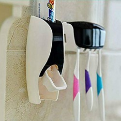 Dispensador de pasta de dentes automático - titular escova de dentes - acessórios de banheiro