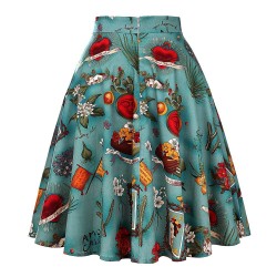 Vintage - retro - 50s - saias florais tropicais