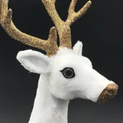 Decoração de Natal - renas brancas - veado