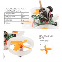 Cada um E010S - Micro - FPV - Receptor compatível Frsky