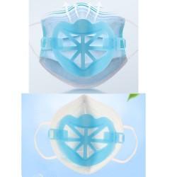10 peças - 3D face sob máscara titular - suporte