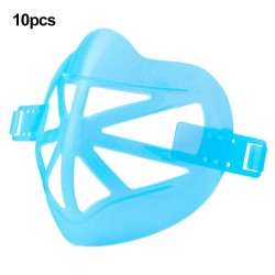 10 peças - 3D face sob máscara titular - suporte