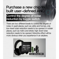 Bluedio T7 - ANC - Bluetooth 5.0 - fone de ouvido sem fio - HiFi