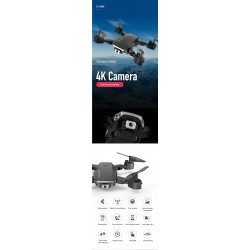 S60 Mini Drone - WIFI - FPV - 4K HD Dual Camera - 15mins Flight Time - Foldable - RTFDrones