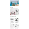 S60 Mini Drone - WIFI - FPV - 4K HD Dual Camera - 15mins Tempo de voo - Dobrável - RTF