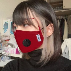 Máscara de rosto - Lavável - Preto - Azul - Vermelho