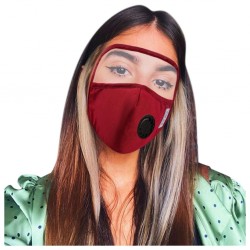 Máscara de rosto - Lavável - Preto - Azul - Vermelho