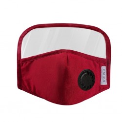 Máscara de rosto - Lavável - Preto - Azul - Vermelho