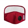 Máscara de rosto - Lavável - Preto - Azul - Vermelho