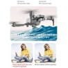 LYZRC L106 Pro 5G - WIFI - FPV - GPS - 4K HD Dual Camera - Dois eixos - Dobrável - RTF