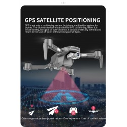 LYZRC L106 Pro 5G - WIFI - FPV - GPS - 4K HD Dual Camera - Dois eixos - Dobrável - RTF