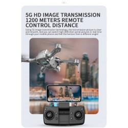 LYZRC L106 Pro 5G - WIFI - FPV - GPS - 4K HD Dual Camera - Dois eixos - Dobrável - RTF