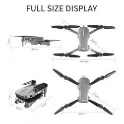 LYZRC L106 Pro 5G - WIFI - FPV - GPS - 4K HD Dual Camera - Dois eixos - Dobrável - RTF