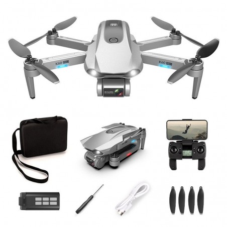 XKJ K60 PRO - 5G - WiFi - FPV - 6K câmera dupla - Tempo de voo 30mins - Dobrável - Sem escova - RTF