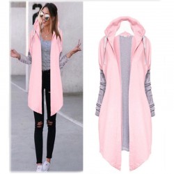 Mulheres Coats - Casual - Com capuz - Rosa - Azul - Preto